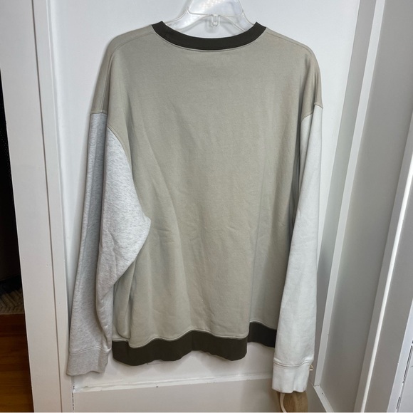 Champion Men’s Unisex Sweater Color Block Brown Cream Off-White XL - Picture 5 of 8